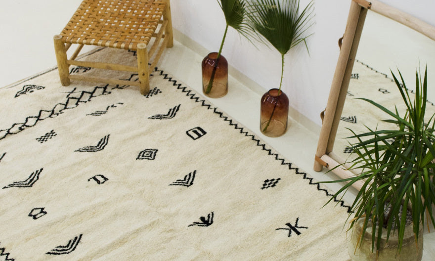 Dénichez votre tapis Beni Ourain chez Nomade33: Une allure altruiste combinée à des motifs incontestables